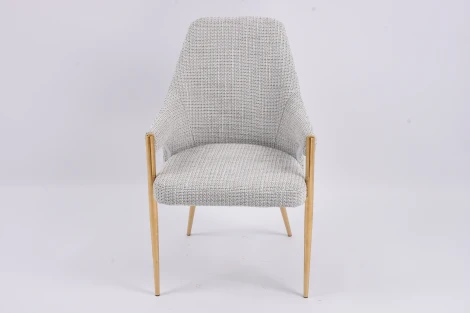 Стул обеденный Бергамо MC884-BG-2, 62х58х91 см, бежевый/глянцевое золото IST-CASA