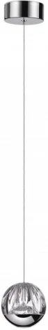 Подвесной светильник Odeon Light Sono 5100/5L хром/прозрачный/акрил "2 в 1" LED 5W 4000K (220V, на проводе, шар)