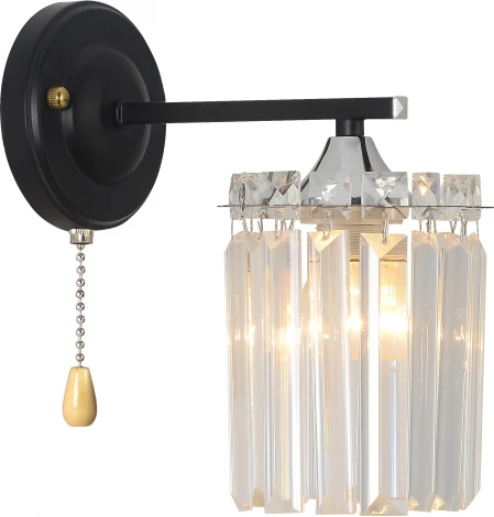 Бра Rivoli June 1062-401 настенный 1хЕ27 60 Вт хрусталь с выключателем