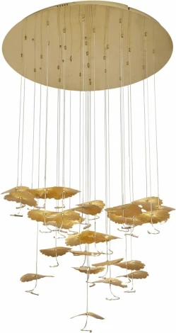 Подвесной светильник iLedex Lotus 8827P-19 BR BRASS (220V, на проводе)