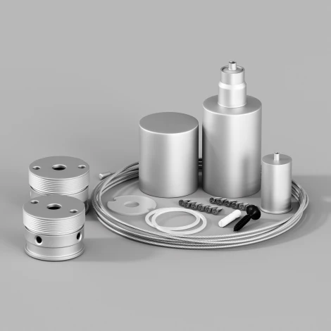 Набор для вертикального подвесного монтажа Nemo серебро Maytoni Круглый 360° 20308