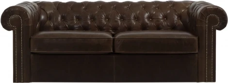 Диван Chesterfield ОГОГО (арт.329518), (Ткань/Коричневый)