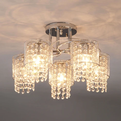 Потолочная люстра Eurosvet Bonnie 30137/5 хром (220V)