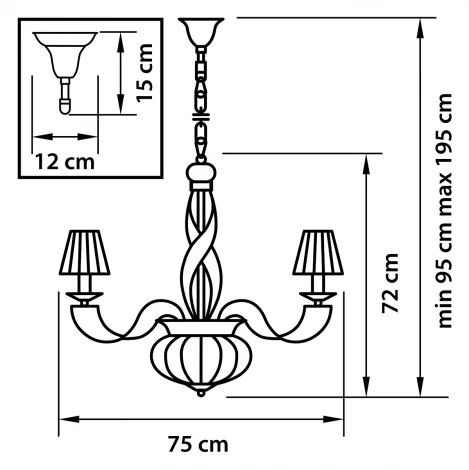 Подвесная люстра Osgona Alveare 702104