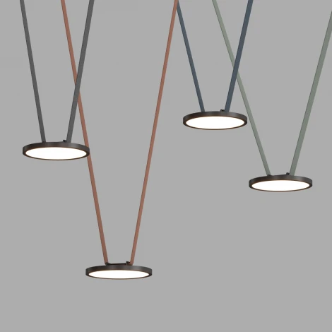 Трековый светильник 48V Denkirs Belty Flow DK5566-BK (LED, круглые)