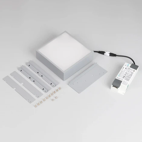 Встраиваемый точечный светильник DL-GRIGLIATO-S140x140-18W Warm3000 (GR, 100 deg, 230) (Arlight, IP40 Металл) 047680 (LED)