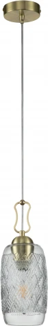 Подвесной светильник Pizzo V000289 (13007/B/1P Gold) (220V, на проводе)