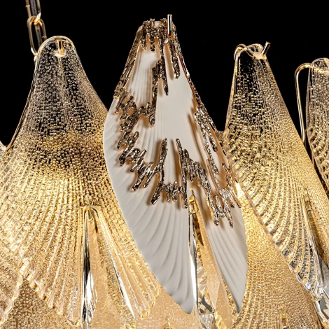 Подвесная люстра хрустальная Modelux ML.6228.600 GD