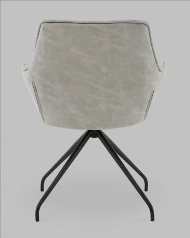 Кресло вращающееся Кимберли рогожка/замша серый Stool Group арт.УТ000041750