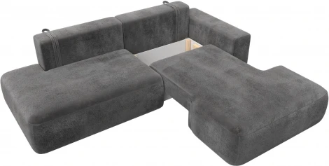 Диван угловой Лига-036 НПБ Модерн правый угол Лига Диванов (Велюр) арт.127777