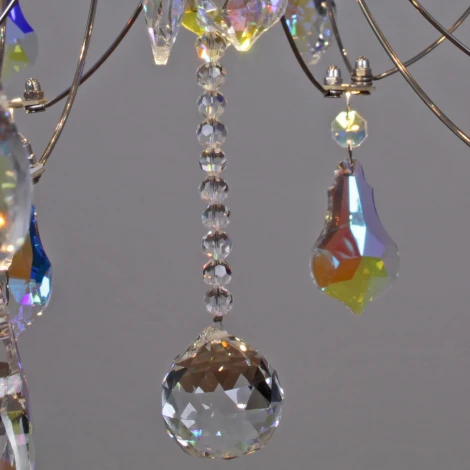 Подвесная люстра светодиодная хрустальная с пультом ILLUMICO IL8006-800HX-60 Ether