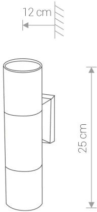 Уличный настенный светильник IP54 Nowodvorski Exe Black 8330 (220V, круглые)
