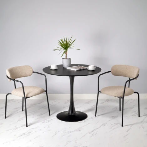 Стол Tulip диам. 90см, черный Bradex Home арт.FR 0991