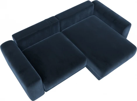 Диван угловой Лига-056 НПБ угол универсальный Лига Диванов (Велюр) арт.129151