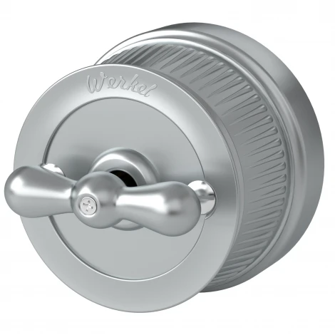 Переключатель одноклавишный (матовый хром) Werkel WL19-01-03 (a044911)