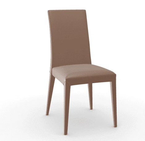 Деревянный стул Anais Calligaris кожа Светло-коричневый L01 натуральная кожа