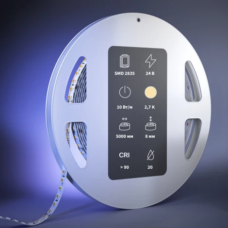Светодиодная лента Ультра 24В 2835 10Вт/м 2700К 5м IP20 Maytoni Led Strip 201320