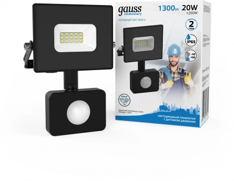 Прожектор уличный Gauss Elementary 613100610