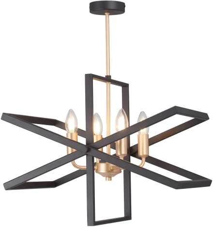 Потолочная люстра на штанге Vitaluce V3004-1/4PL (220V, свеча)