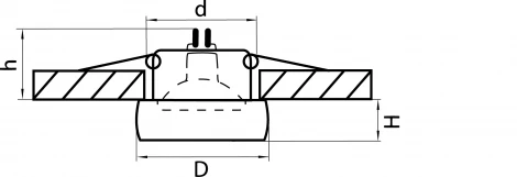 Встраиваемый точечный светильник Lightstar Tondo 006204