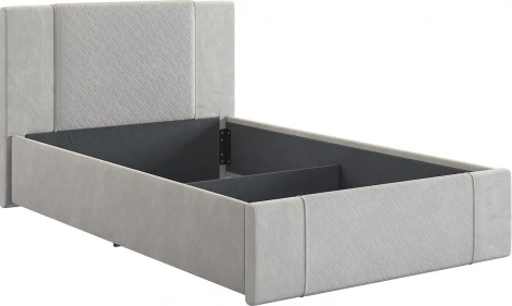 Каркас кровати Хлоя 120х200 см Mebelson (ДСП,Ткань/Серый) арт.KM1.2-24.2173