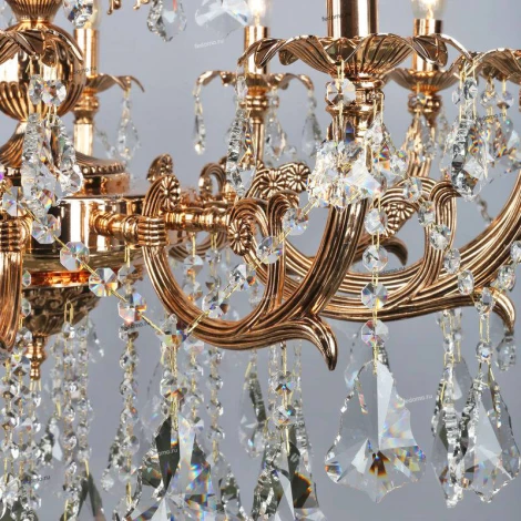 Подвесная люстра Omnilux Grosseto OML-77723-12 (220V, на цепи, подсвечник, свеча)