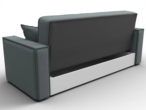 Диван-книжка Лига-068 (ДВП,Дерево/Пластик/Рогожка/Серый) Лига Диванов 129832