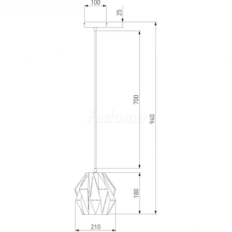 Подвесной светильник Eurosvet Moire 50137/1 золотой