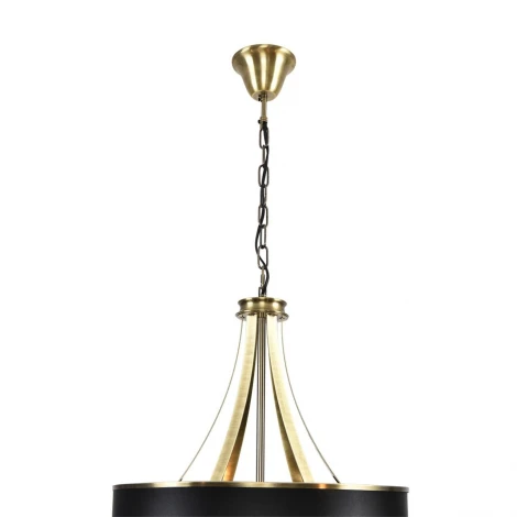 Подвесная люстра Lumion Demetra 8406/9 античная бронза/черный металл/текстиль E14 6*40W + G9 3*20W 220V