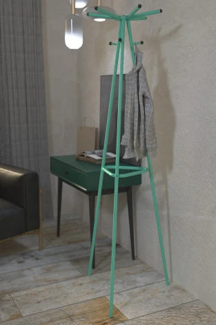 Вешалка напольная Галилео 217 бирюзовый от фабрики Mebelik