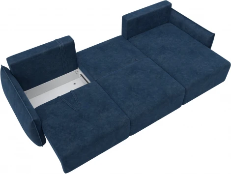 Диван угловой Лига-051 НПБ Лонг угол универсальный Лига Диванов (Велюр) арт.128728