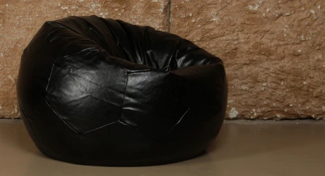 Кресло мяч Dreambag Черный ЭкоКожа (Классический) 2611101