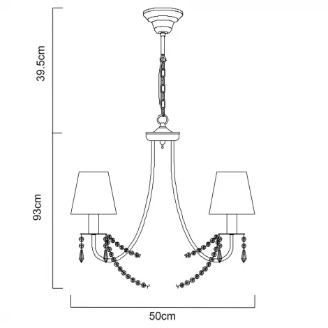 Подвесная люстра Arte Lamp Armonico A5008LM-5GO