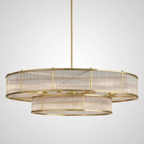 Потолочная люстра ярусная на штанге Rh Marais Round Chandelier D120 By ImperiumLoft 40,2668 (220V)