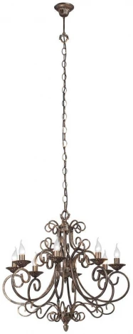 Подвесная люстра V1094-1/8 (220V, шар, под старину)