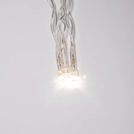 Бахрома светодиодная со статическим свечением, 6м. соединяемая, 200 светодиодов, теплый белый свет Uniel ULD-B6007-200/STK WARM WHITE IP44