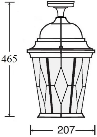 Потолочный светильник уличный Oasis Light ASTORIA 2M 91405MA Bl ромб (220V, IP44)