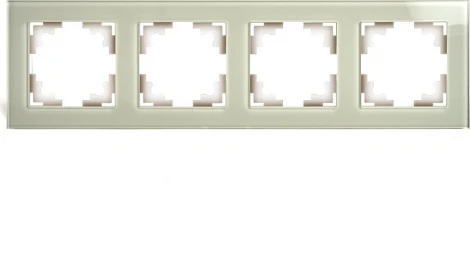 Рамка на 4 поста (дымчатый) Stekker Катрин 49037