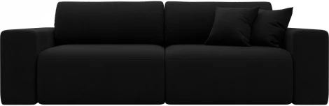 Диван прямой Лига-036 НПБ Классик (Черный/Микровельвет) Лига Диванов арт.121297