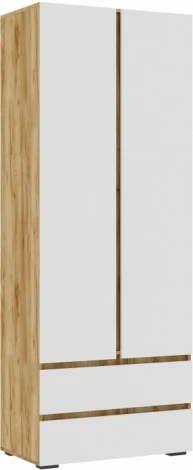 Шкаф Woodville Элла ШК 01 белый / дуб крафт золото арт.548001