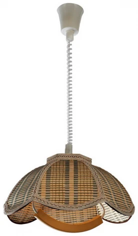 Подвесной светильник Velante 565 565-716-01 (220V, на проводе, цветы, плетеные)