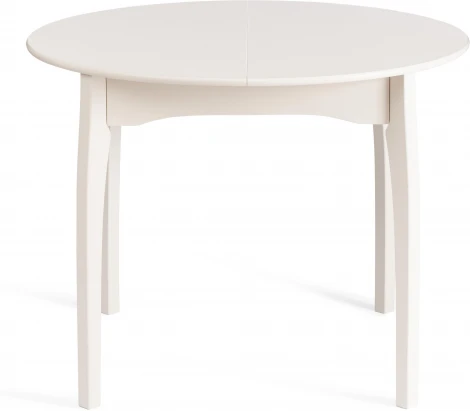 Стол DIAMANTE круглый (Бук,МДФ,Шпон дуба /Белый)