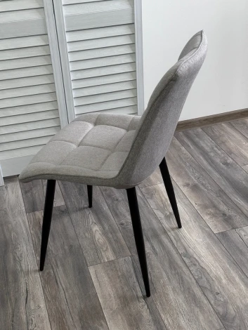 Стул CHIC VF-19/ VF-20 светло-серый/ серый/ черный каркас, ткань M-City 628M03701