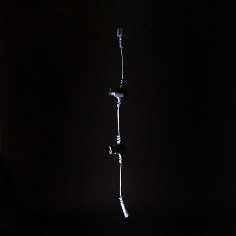 Разветвитель 3-х Лучевой для Нитей 24В без Возможности Управления, Провод Черный ПВХ, IP65