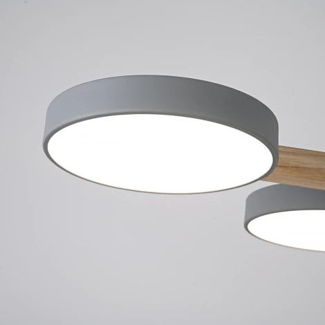 Потолочная люстра Wi-Fi на штанге Turna L6 Grey By ImperiumLoft Turna-B01 (LED, 220V, голосовое управление, умный дом - Алиса)