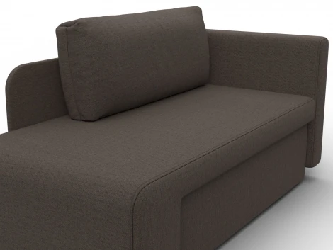 Кушетка Лига-097 (ДВП,ДСП,ЛДСП,Брус/Пластик/Рогожка/Коричневый) Лига Диванов 132571