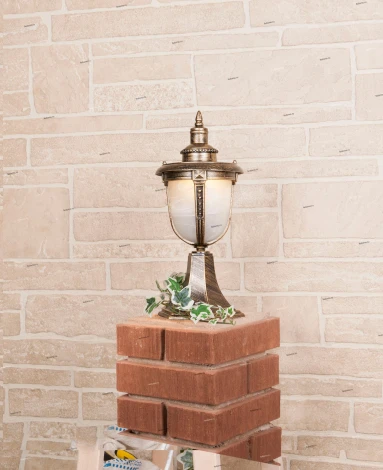 Наземный фонарь Elektrostandard Atlas черное золото GLYF-2010S