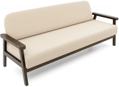 Диван Arsko прямой Флори Б венге велюр бежевый