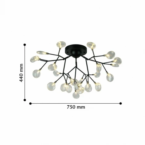 Потолочная люстра F-Promo Skein 2480-9U (220V, лепестки, молекулы)