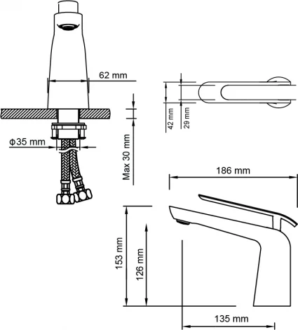 Смеситель Timo Olivia 3261/00-16F для раковины